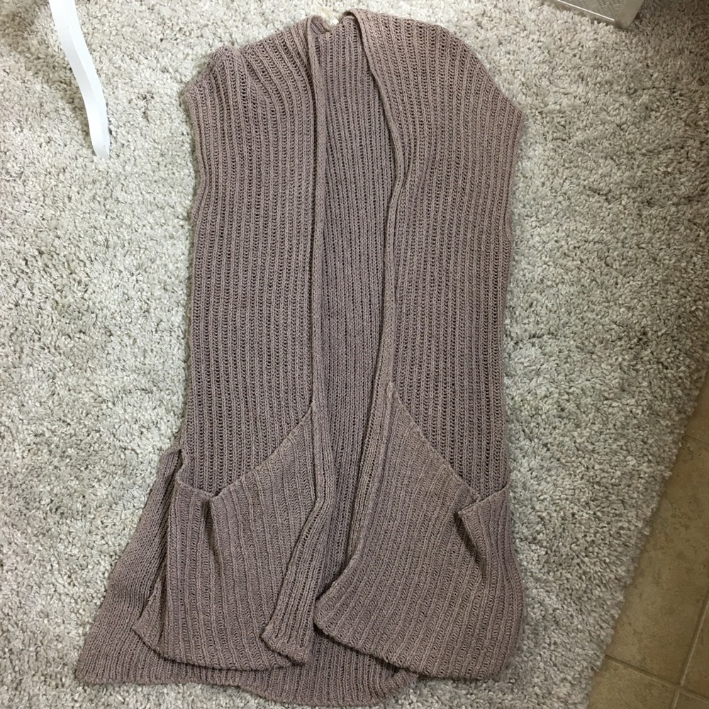 Free People Open Front Sweater Vest Cardigan XS